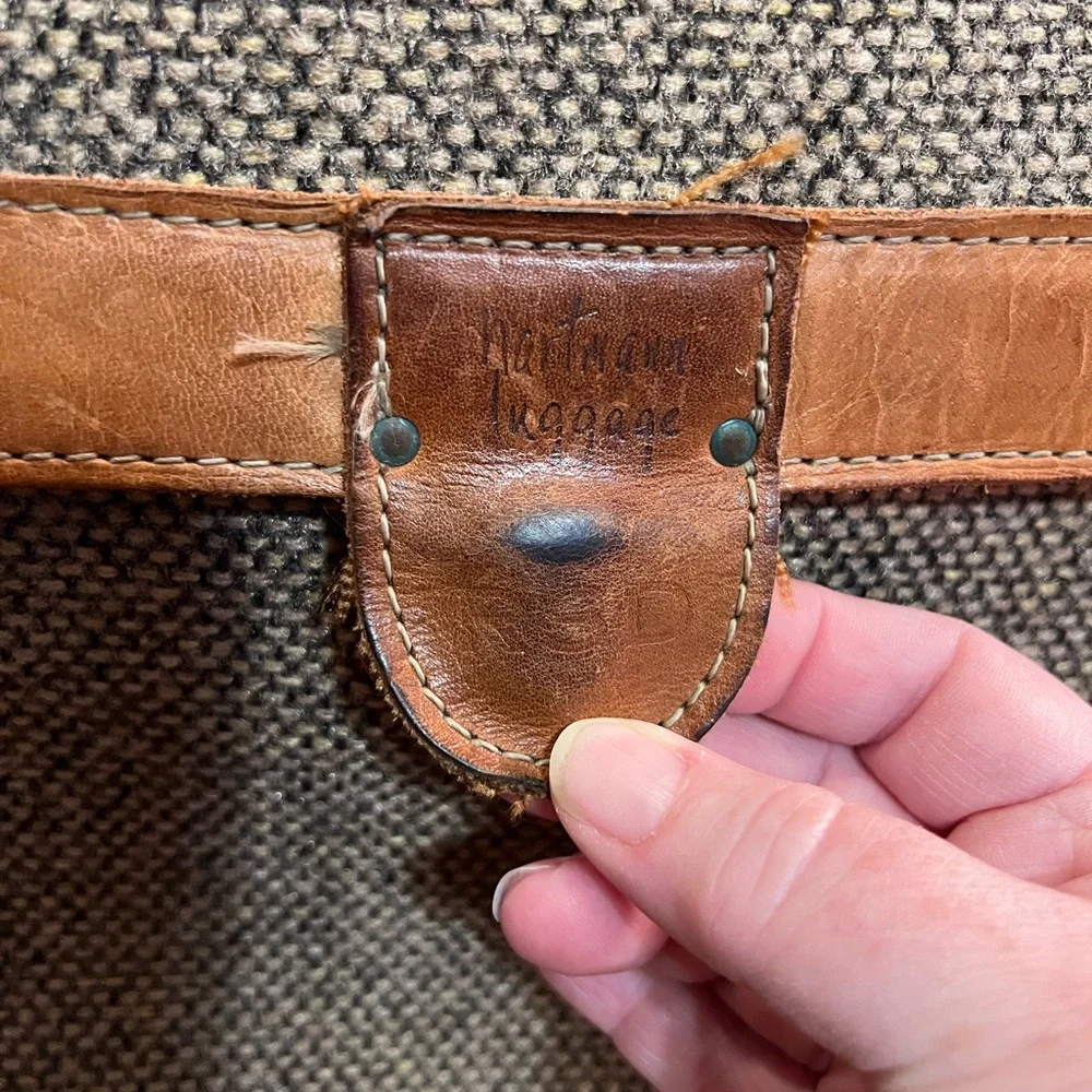 Hartmann Overnight Travel Tweed Shoulder Bag VTG